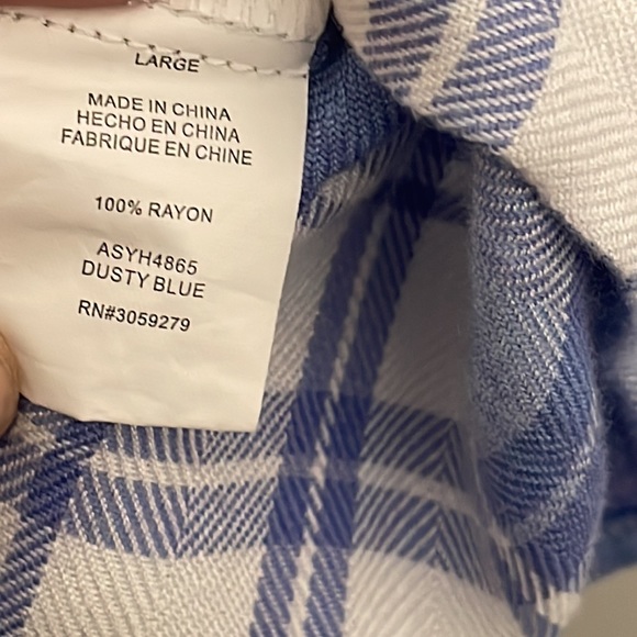 ALTAR’D STATE PLAID FLANNEL BUTTON FRONT TOP - Picture 7 of 7